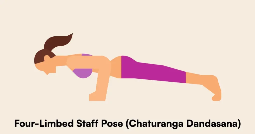 Four-Limbed Staff Pose (Chaturanga Dandasana)
