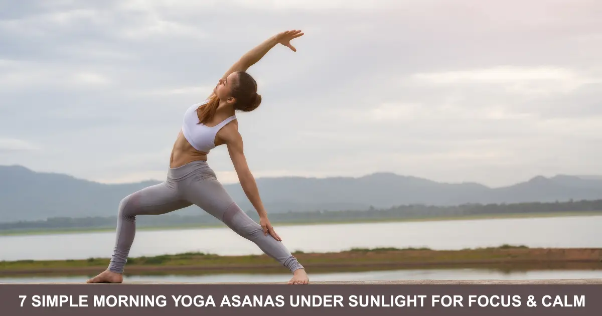 Simple Morning Yoga Asanas Under Sunlight For Focus & Calm
