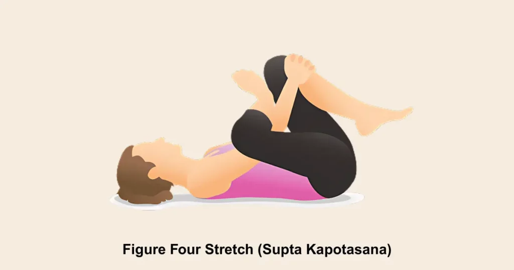 Figure Four Stretch (Supta Kapotasana)