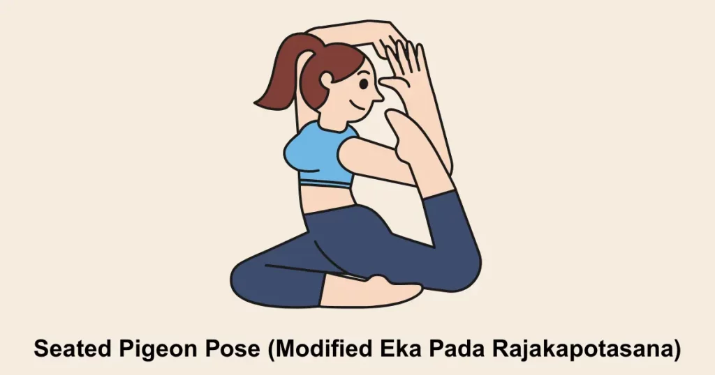 Seated Pigeon Pose (Modified Eka Pada Rajakapotasana)